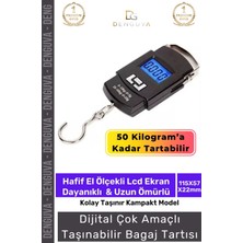 Premium LCD Ekran Hassas Seyahat Bavul Tartı Dijital Çok Amaçlı Taşınabilir Bagaj Tartısı Max 50 kg