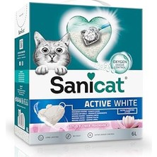 Die Grup Active White Lotus Çiçeği Topaklanan Kedi Kumu 6l