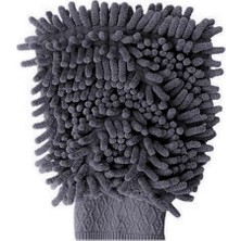 Die Grup Microlüks Şönil Mikrofiber Oto Yıkama Eldiveni, Gri Renk, 20 x 24 Cm.