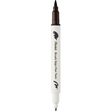 Die Grup Brush Sing Pen Twin Çift Taraflı Fırça Uçlu Kalem K.kahve