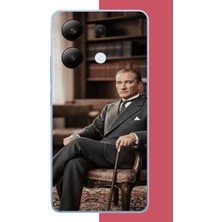 Aksesuarist Redmi Note 13 4g Uyumlu Atatürk6 Baskılı Silikon Kılıf