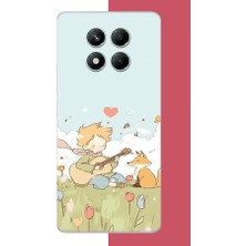 Aksesuarist Redmi Note 14 Pro 5g Uyumlu Gitarlı Küçük Prens Baskılı Silikon Kılıf