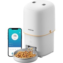 Die Grup Haustier PF02 Akıllı Otomatik Kedi  Kabı, Tuya App-Wifi Uzaktan Kontrol, Sensörlü, 4lt Hazne, Metal Kase (Beyaz)          [enerji Sınıfı A+]