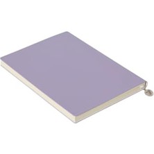 Die Grup Lila Renkli Esnek Kapak Çizgili Defter, 14.8X21 cm