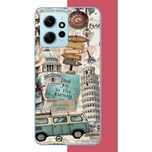 Aksesuarist Redmi Note 12 4g Uyumlu Travel2 Baskılı Silikon Kılıf