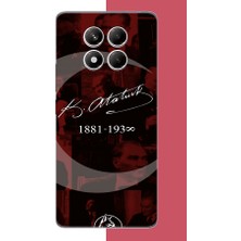 Aksesuarist Redmi Note 14 Pro 5g Uyumlu Atatürk Imza Baskılı Silikon Kılıf
