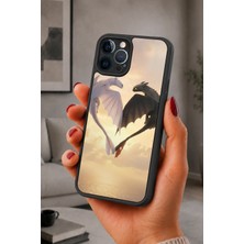 BG AKSESUAR iPhone 12 Pro Max Uyumlu Dostluk Desenli Kamera Korumalı Darbelere Dayanıklı Kılıf