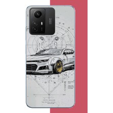 Aksesuarist Redmi Note 12S Uyumlu Camaro Baskılı Silikon Kılıf