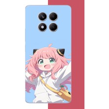 Aksesuarist Redmi Note 14 Pro 4g Uyumlu Kawaii Pembe Saçlı Kız Baskılı Silikon Kılıf