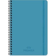 Die Grup 17X24 100 Yaprak Çizgili Spiralli Premier Defter - Mavi