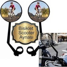 Die Grup 1 Adet Bisiklet Aynası Scooter Ayna Geniş Açı 20 cm Uzunluk 8 cm Ayna Çapı Ayarlanabilir Ayna