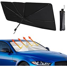 Die Grup Araba Ön Cam Güneşliği, Ön Cam Uv Işınları Için Katlanabilir Şemsiye Isı Güneş Siperliği Koruyucu Katlanabilir Reflektör (137 cm x 88 Cm)