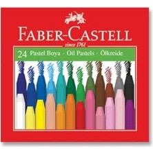 Die Grup Faber-Castell Pastel Boya, 24 Renk, Pratik Taşıma Çantalı, Canlı ve Yumuşak Renkler, Kolay Kullanım, Şık Tasarım