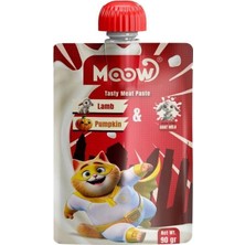 Moow Taze Kuzulu Balkabaklı ve Keçi Sütlü Kedi Et Ezmesi 90 gr