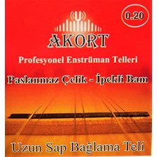 Die Grup Akort Uzun Sap Bağlama-Saz Teli 0.20 + Tezene Hediye