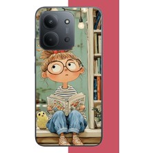 Aksesuarist Redmi 15C Uyumlu Kitapçı Kız Baskılı Silikon Kılıf