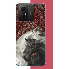 Aksesuarist Redmi Note 12S Uyumlu Türk Halı Baskılı Silikon Kılıf
