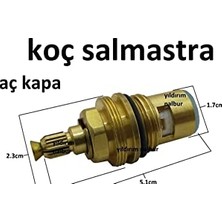 Die Grup Koç Salmastra Aç Kapa Musluk Içi Salmastıra Sarı Dişli Aç Kapa Model