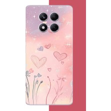 Aksesuarist Redmi Note 14 Pro Plus Uyumlu Renkli Kalp Baskılı Silikon Kılıf