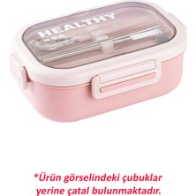 Tohana Paslanmaz Çelik Dikdörtgen Çatal ve Kaşıklı Premium Yemek Taşıma Kabı 800 ml