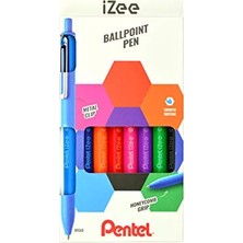 Die Grup 1.0 mm Yağ Bazlı Mekanizmalı Roller Kalem - Izee - 8'li Blister (A-B-C-D-F-P-S-V)