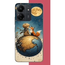 Aksesuarist Redmi 13C Uyumlu Küçük Prens4 Baskılı Silikon Kılıf