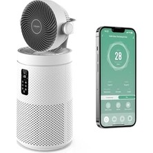 Die Grup Xenon Smart Hava Temizleyici | Mobil Kontrol Hepa 13 Filtreli Fanlı Wifi Hava Temizleme Cihazı X7422 (Beyaz)