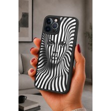 BG AKSESUAR iPhone 12 Pro Max Uyumlu Illüzyon Desenli Kamera Korumalı Darbelere Dayanıklı Kılıf