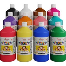 Die Grup Tüm Renkler Parmak Boyası 12'li Set 12X1000 gr