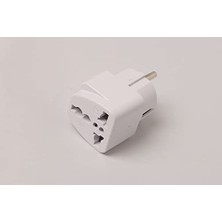 Die Grup Ay-Iş Evrensel Adaptör Seyahat Fişi Beyaz Ab Normu - 250V Ac 10~16A
