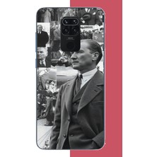 Aksesuarist Redmi Note 9 Uyumlu Atatürk Kolaj.jpeg Baskılı Silikon Kılıf