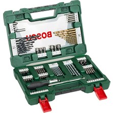 Die Grup Bosch Home And Garden Accessories 91 Adet V-Line Titanyum Matkap ve Uç Seti (Ahşap, Taş ve Metal Için, Cırcırlı Tornavida ve Manyetik Çubuk Dahil, Delme ve Vidalama Aletleri Için Aksesuarlar)