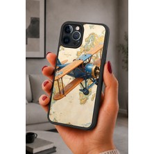 BG AKSESUAR iPhone 12 Pro Max Uyumlu Uçak Desenli Kamera Korumalı Darbelere Dayanıklı Kılıf