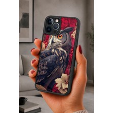 BG AKSESUAR iPhone 12 Pro Max Uyumlu Baykuş Desenli Kamera Korumalı Darbelere Dayanıklı Kılıf