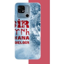 Aksesuarist Redmi 10C - Poco C40 Uyumlu Ulu Kurt2 Baskılı Silikon Kılıf