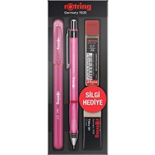 Die Grup Visuclick Jel Okul Seti 0,7 Mm, Mekanik Kurşun Kalem, Uç ve Silgi Seti, Pembe