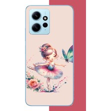 Aksesuarist Redmi Note 12 4g Uyumlu Minik Balerin1 Baskılı Silikon Kılıf