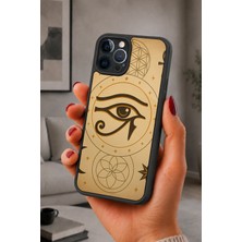 BG AKSESUAR iPhone 13 Pro Max Uyumlu Horus Desenli Kamera Korumalı Darbelere Dayanıklı Kılıf