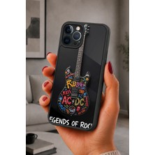 BG AKSESUAR iPhone 12 Pro Max Uyumlu Rock Desenli Kamera Korumalı Darbelere Dayanıklı Kılıf