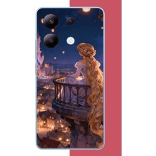 Aksesuarist Redmi Note 13 4g Uyumlu Rapunzel Baskılı Silikon Kılıf
