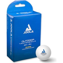 Die Grup Joola Üniseks - Yetişkin Tt Topu Dış Mekan Masa Tenisi Topları Outdoor 40+Mm Masa Tenisi Antrenman Topları Beyaz 6'lı Paket