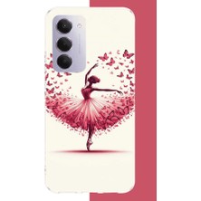 Aksesuarist Redmi 15 4g Uyumlu Kelebekli Balerin Baskılı Silikon Kılıf