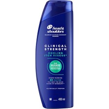 Die Grup Head&shoulders Clinical Strength Cooling Itch Rescue Kaşıntı Karşıtı Şampuan 400 ml | Selenyum Sülfür ve Mentol ile Yoğun Tazelik