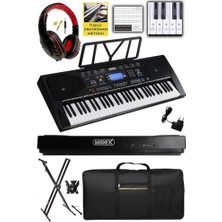 Die Grup Midex PS-4500KS Tuş Hassasiyetli 61 Tuşlu Org LCD Ekran USB Mp3 (Stand Kulaklık Çanta Notalık Adaptör)