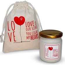 Die Grup Charmlab Candle – Love Note Koleksiyonu Wood & Spice Sandal Kokulu Cam Bardak Mum, 135 G, Metal Kapaklı ve Bez Keseli, Hediyeye Hazır Tasarım Mum, Sevgililer Günü & Özel Günler Için