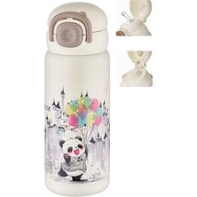 Die Grup Dıller 600 ml Tek Kapak Çift Kullanım Pipetli/pipetsiz Taşıma Kulplu Vacum Cup/çelik Termos -FFDILLERD9252
