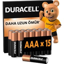 Die Grup Duracell Basic Aaa Alkalin Ince M Pil (15'li Paket) – 1,5V – LR03 MN2400
