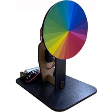 Die Grup Newton Renk Çarkı Yapım Seti 1 Adet 12X7X10 cm Fen Bilimleri Deney Setleri Okul Sınıf Nevton Çarkı