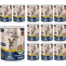 Die Grup Yetişkin Köpek Tavuklu ve Jöleli Konserve  400 gr x 12 Adet