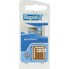 Die Grup Zımba Teli Tip 970, 12 mm Zımba, 672 Adet, Düz Tel Kıskaç, Black & Decker El ve Elektrikli Zımba Için